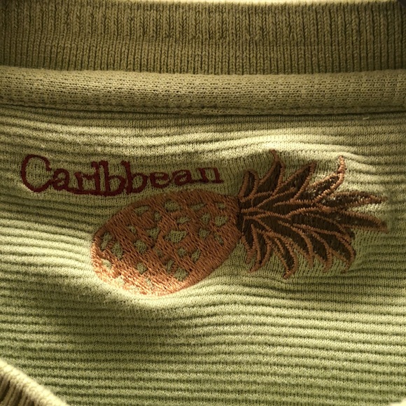 Caribbean Tropical Lime Pullover Short Sleeve Shirt - Picture 2 of 10